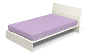 Lenzuolo Sotto con Angoli ed Elastico Tinta Unita Lilla 1 Piazza e Mezzo