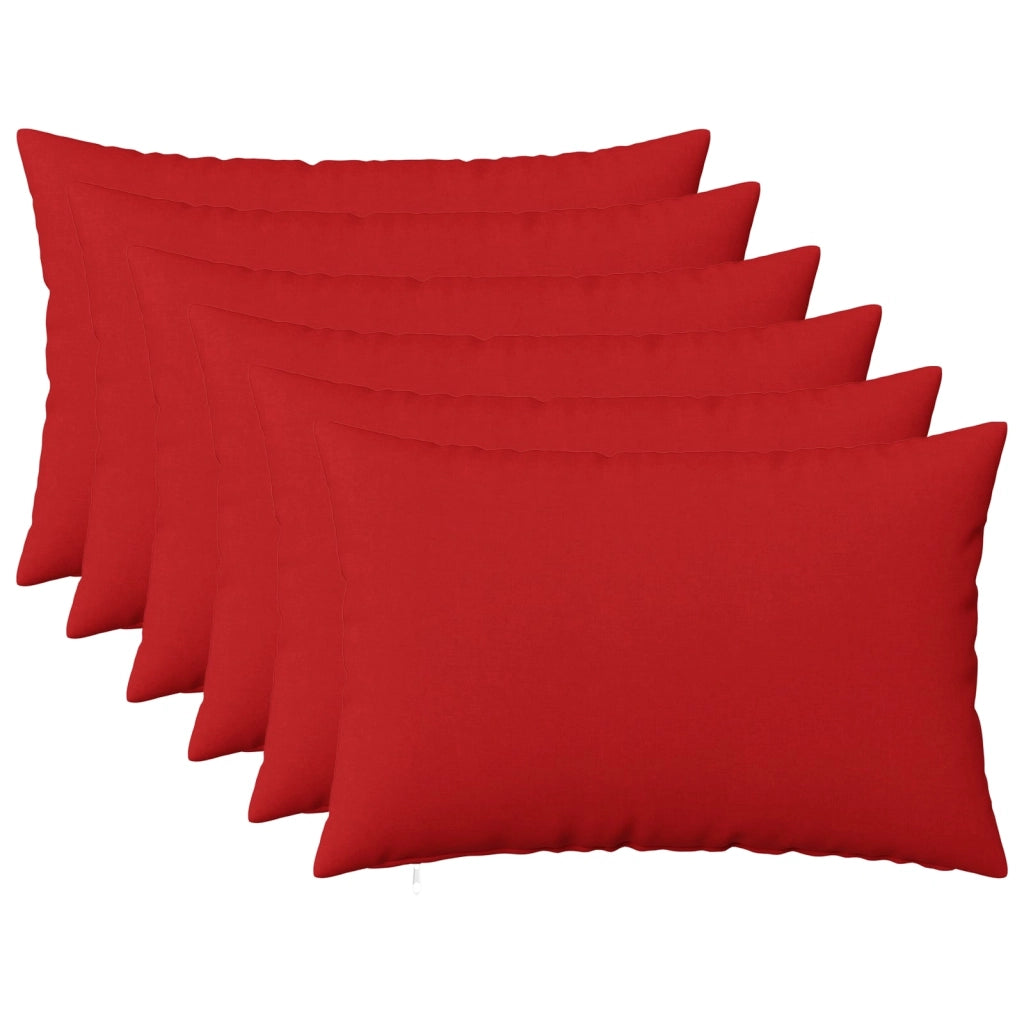 Federa 6 pz HEERLEN Rosso 50 x 75 cm Tessuto 911576