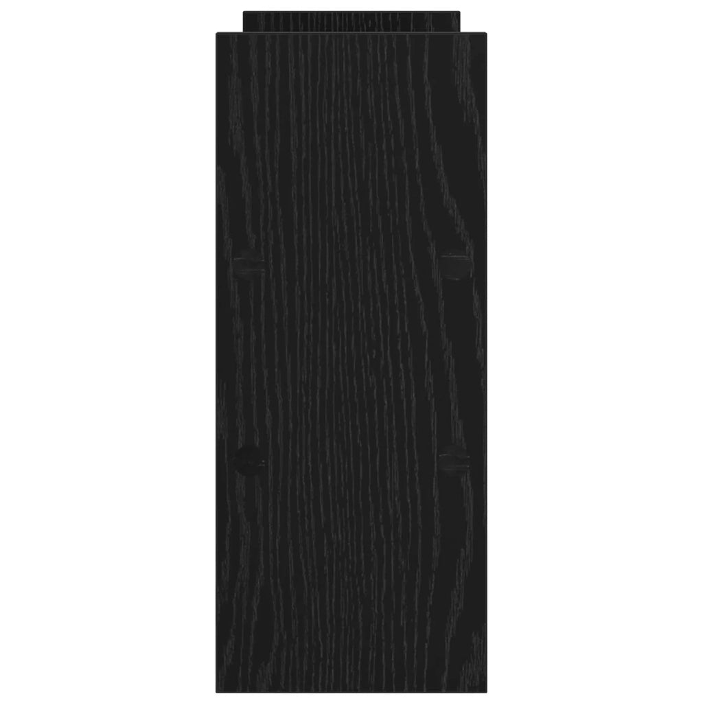 Supporto per Monitor da Scrivania Rovere Nero 40 x 17 x 41 cm