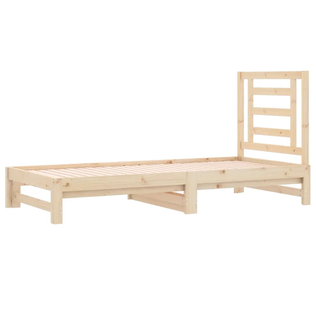 Dormeuse Estraibile 2x(90x200) cm in Legno Massello di Pino 3108602