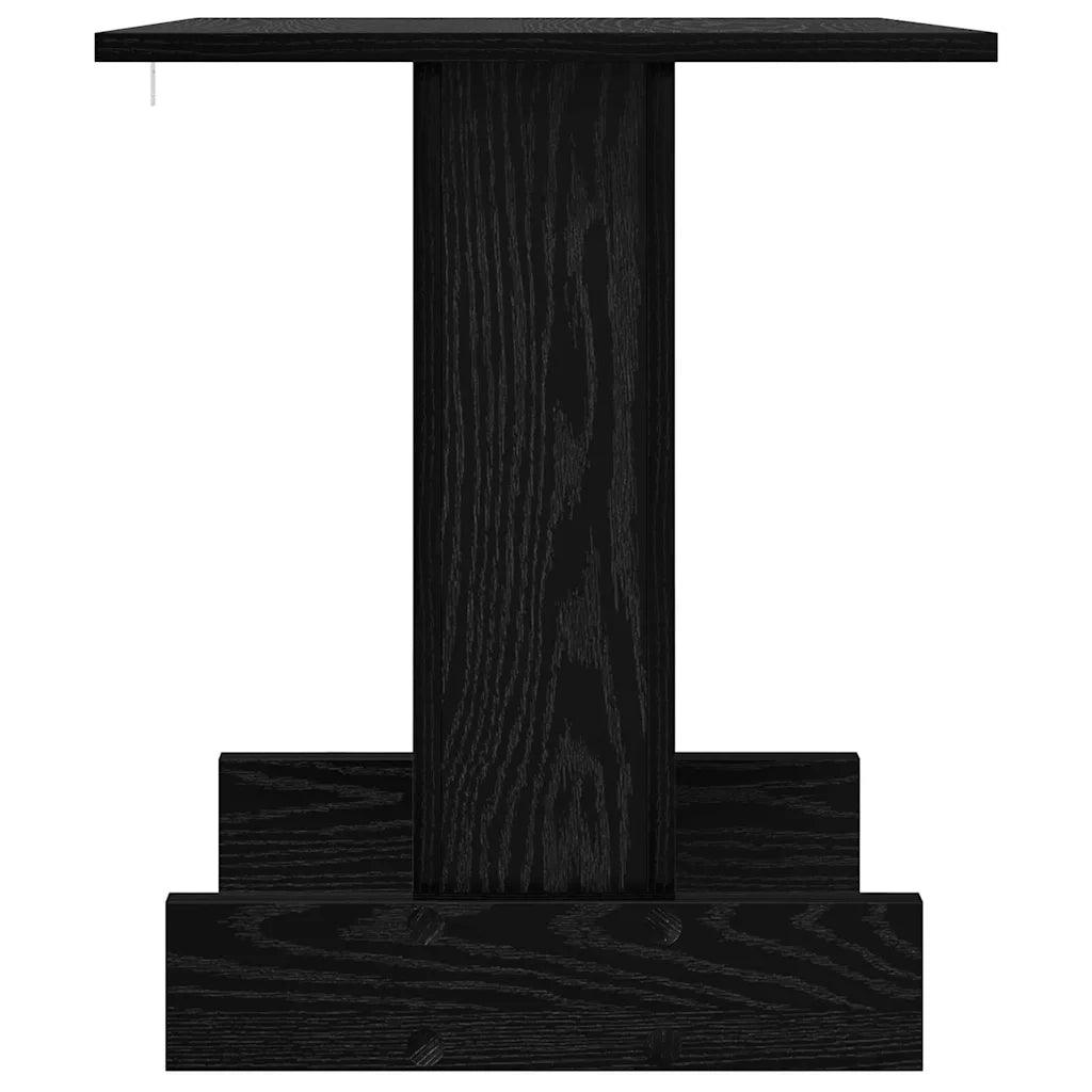 Tavolino Rovere Nero 44,5 x 45 x 55 cm Legno multistrato 891217