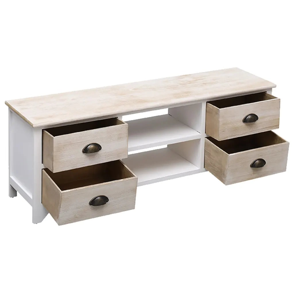 Mobile Porta TV 108x30x40 cm in Legno di Paulownia 338520