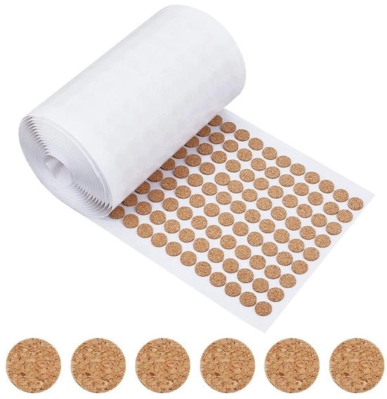 Pannelli di gomma per protezione mobili - Rondi - Piani - Antiscivolo - Diametro 10 mm - Diccia 1,5 mm - 2000 pezzi