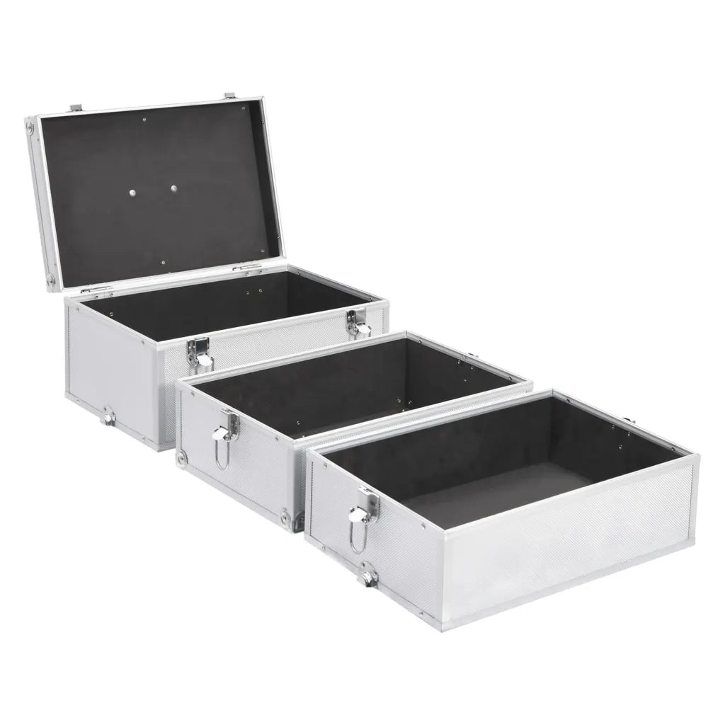 Valigia per Cosmetici 37x24x40 cm Argento in Alluminio CFW3396439