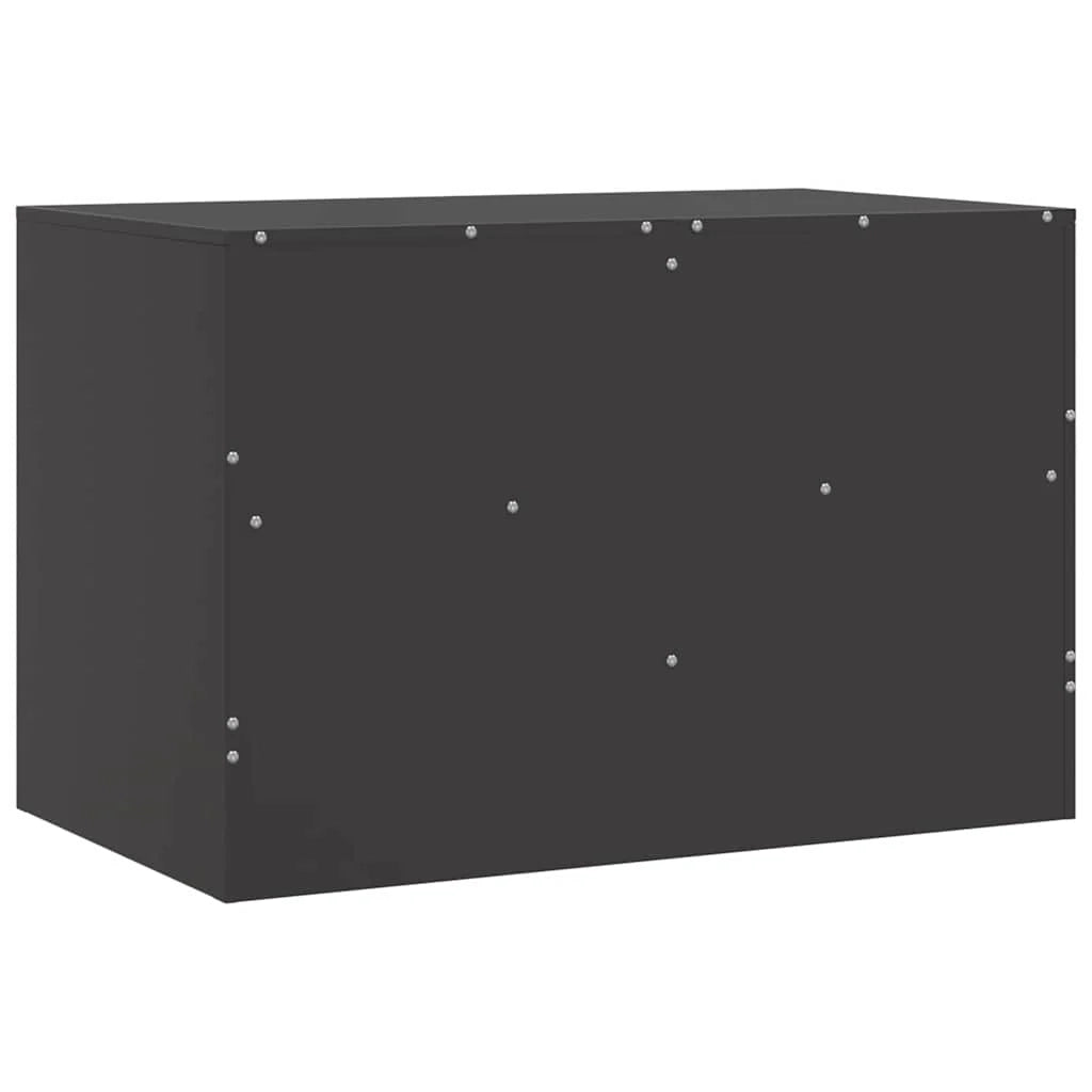 Mobile TV multimediale scaffale TV credenza mobile TV sala da pranzo soggiorno camera da letto 2 pezzi 67 x 39 x 44 cm acciaio nero 02_0028542