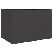 Fioriera | Cassetta per fiori | Vaso Nera 62x47x46 cm in Acciaio