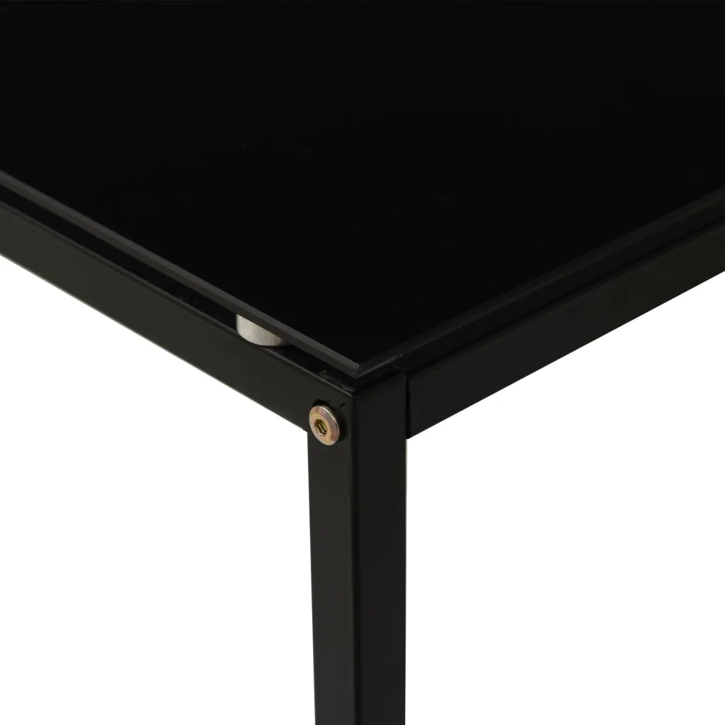 Tavolino Nero 40x40x60 cm in Vetro Temperato 322784