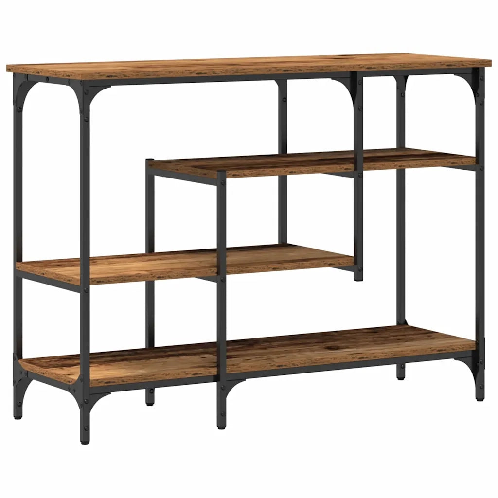 Tavolo Console con lo scaffale Legno vecchio 100 x 35 x 75 cm 863559