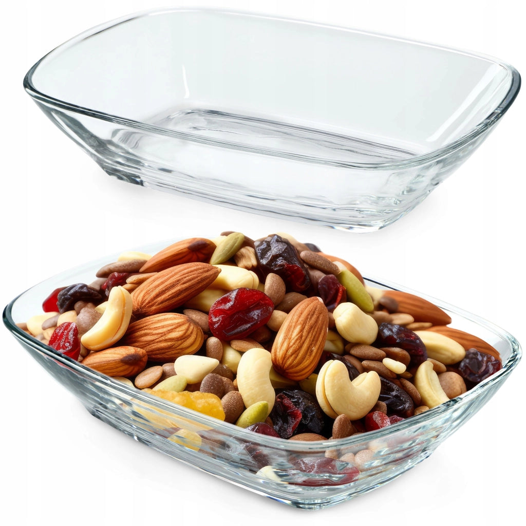 Ciotola da insalata in vetro KADAX, ciotola per snack da 230 ml, set di 2 ciotole semplici