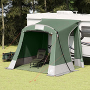 vidaXL Tenda con tetto Verde e Nero 285 x 255 x 245 cm Poliestere