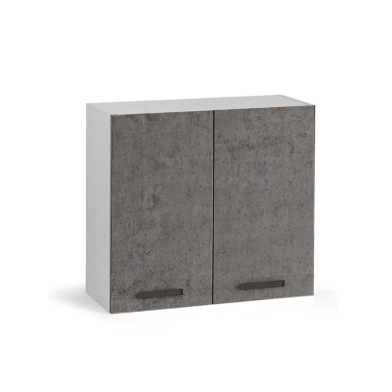 Pensile per cucina grigio cemento 2 ante Cm 80x32xH 72