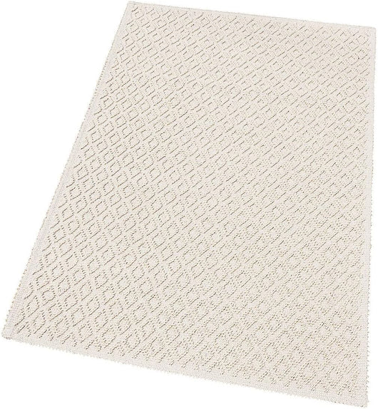 Tappeto Camera Scendiletto Bagno 60x95 cm Puro Cotone Lavabile Elegante Assorbente A Pois