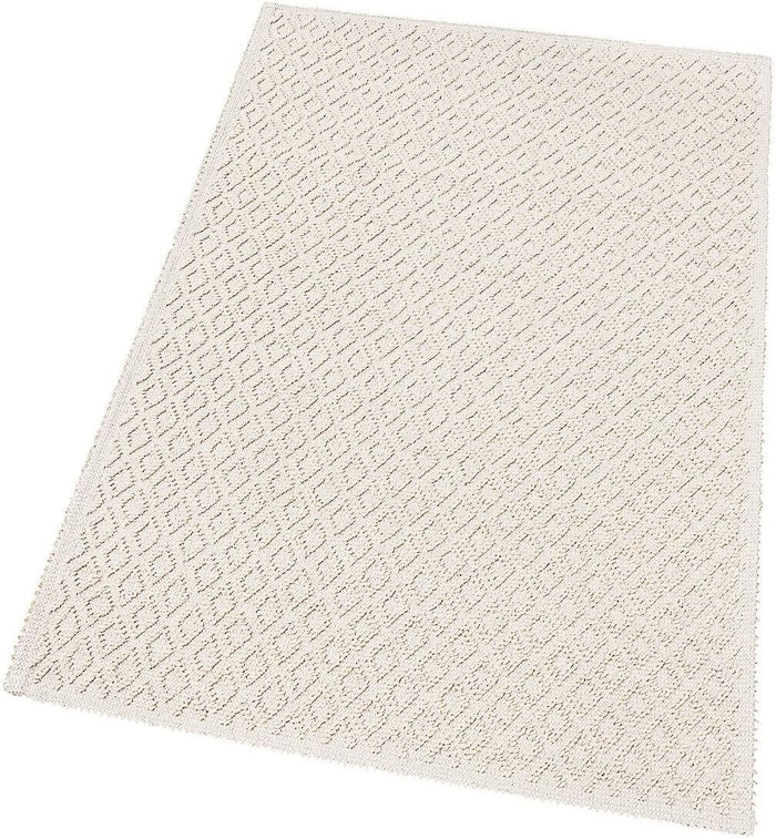 Tappeto Camera Scendiletto Bagno 60x95 cm Puro Cotone Lavabile Elegante Assorbente A Pois