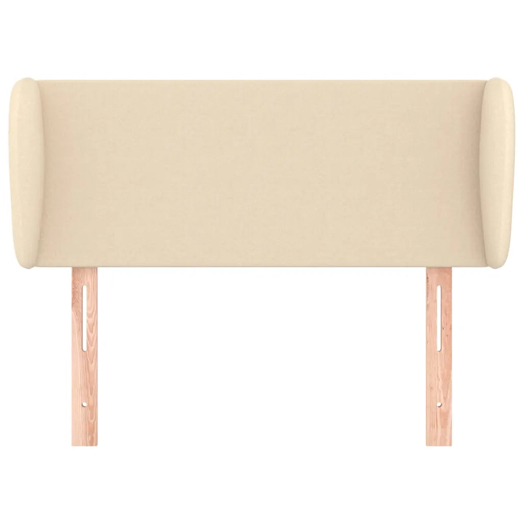 Testiera ad Orecchio Crema 83 x 23 x 78/88 cm in Tessuto