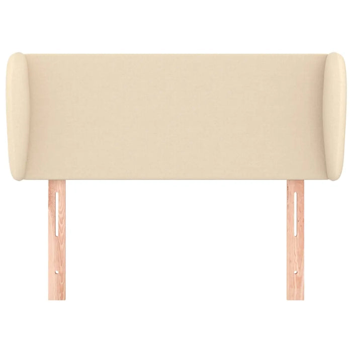 Testiera ad Orecchio Crema 83 x 23 x 78/88 cm in Tessuto