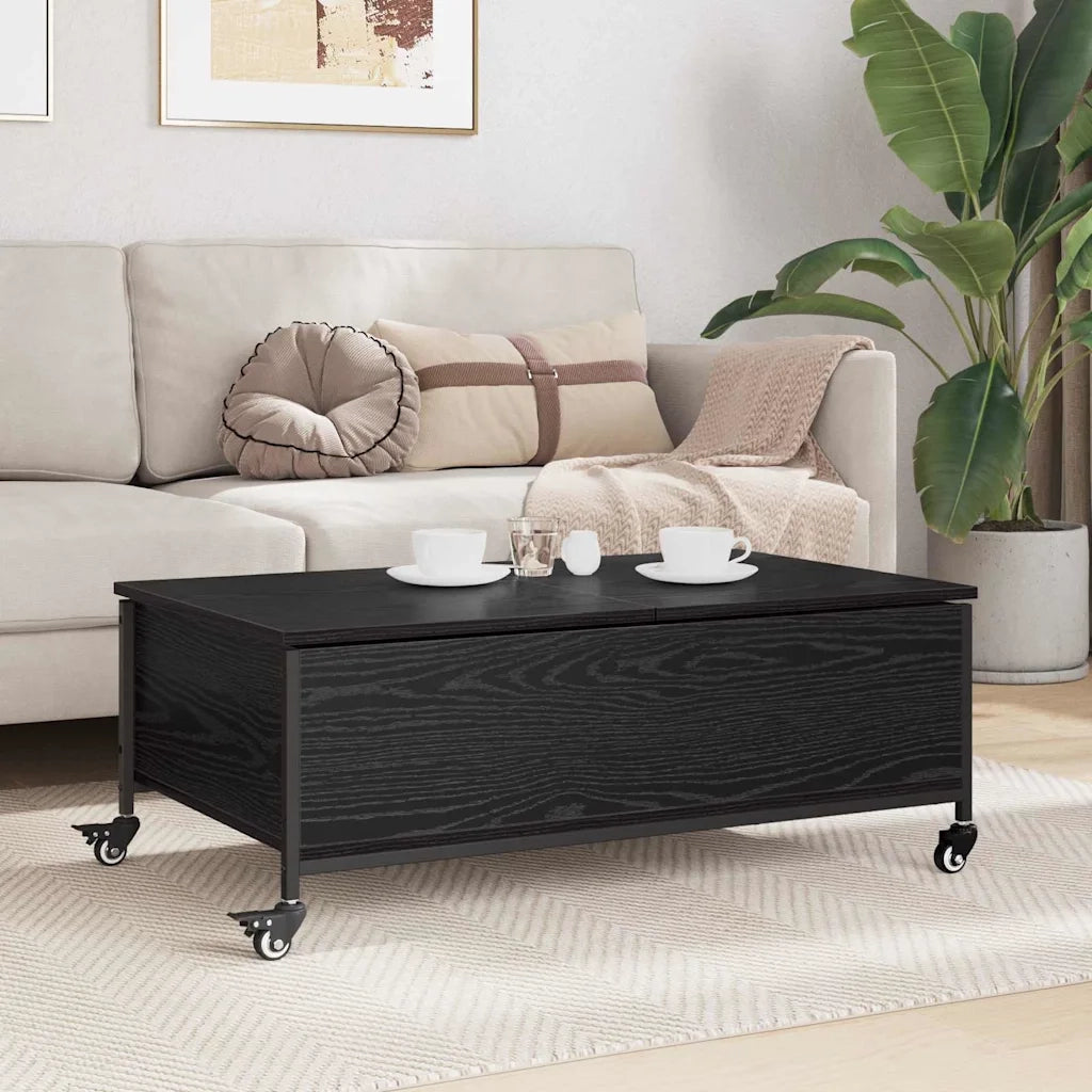 Tavolino da salotto Rovere Nero 91 x 55 x 32 cm