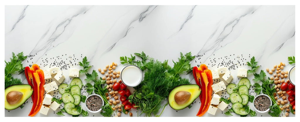 Tappeto Cucina Antiscivolo Made in Italy Passatoia Antimacchia Multiuso Corridoio Soggiorno Lavabile in Lavatrice - 50x200 - Marmo Avocado