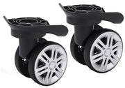 Sostitutivi di Ruote per Bagagli - Ruote di Carrello - Doppie Ruote per Carrello - Robuste e Durature - Facili da Trasportare - Materiale Premium PP+PET