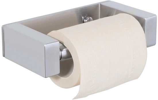 Supporto per carta igienica in acciaio inossidabile 304 da 16,5 cm, con viti nascoste, meccanizzato, con rullo a molla per bagno, liscio