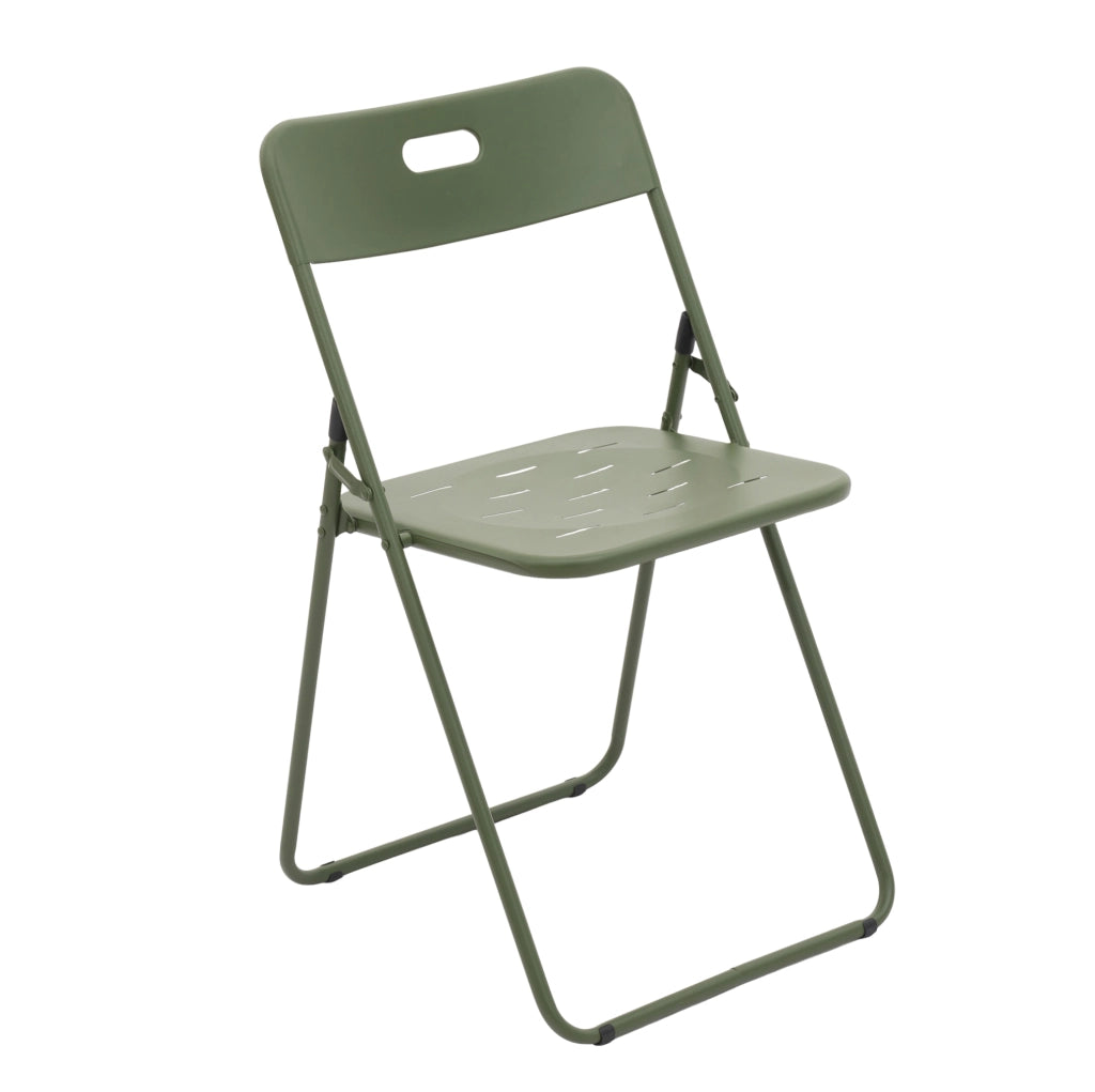 Set bistrot da giardino 60x60x73 cm; pieghevole 3 pezzi per 2 persone; acciaio verde