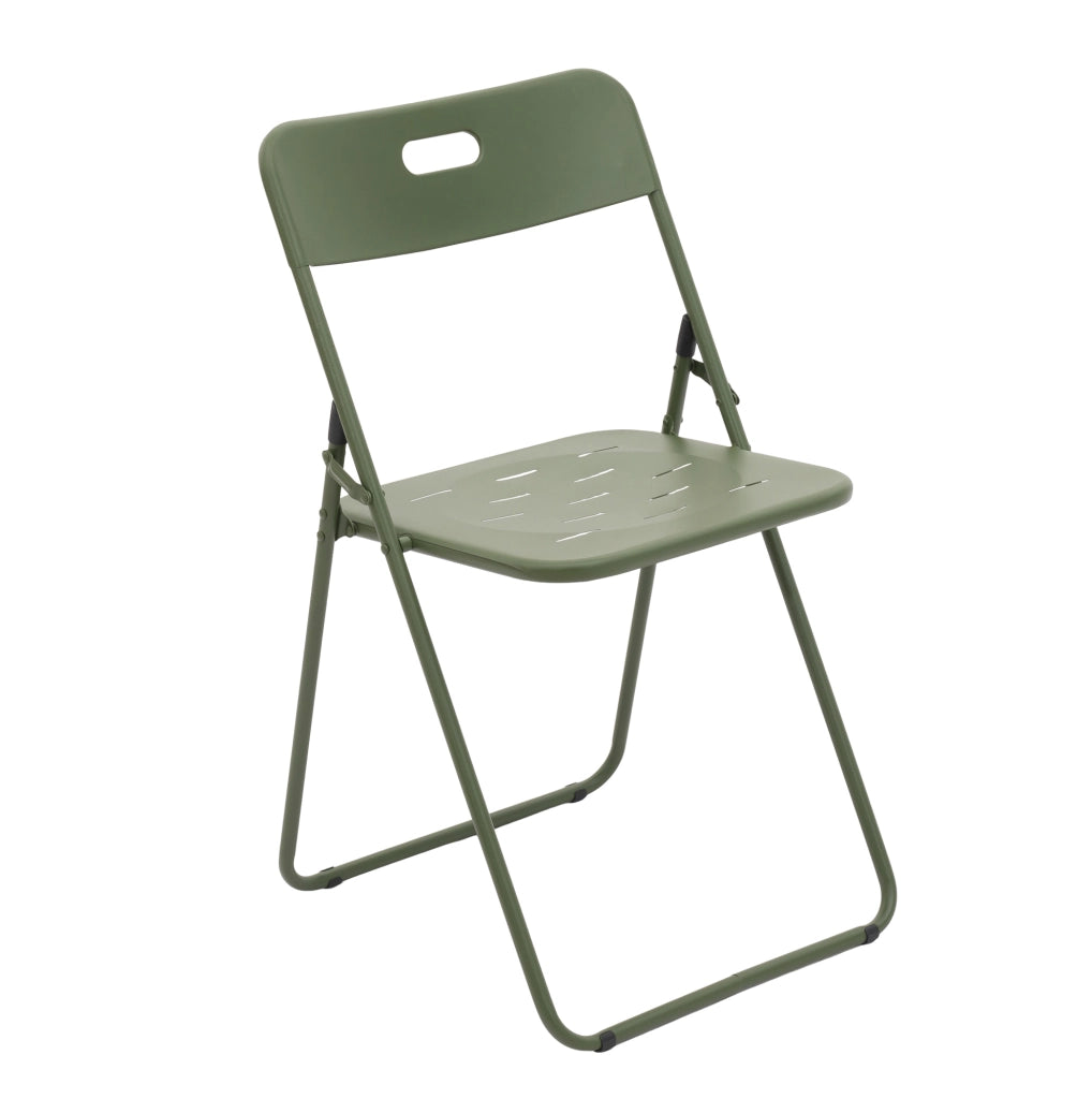 Set bistrot da giardino 60x60x73 cm; pieghevole 3 pezzi per 2 persone; acciaio verde