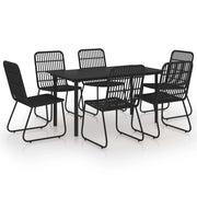 Set da pranzo da giardino 7 pz in polyrattan e vetro 02_0014241