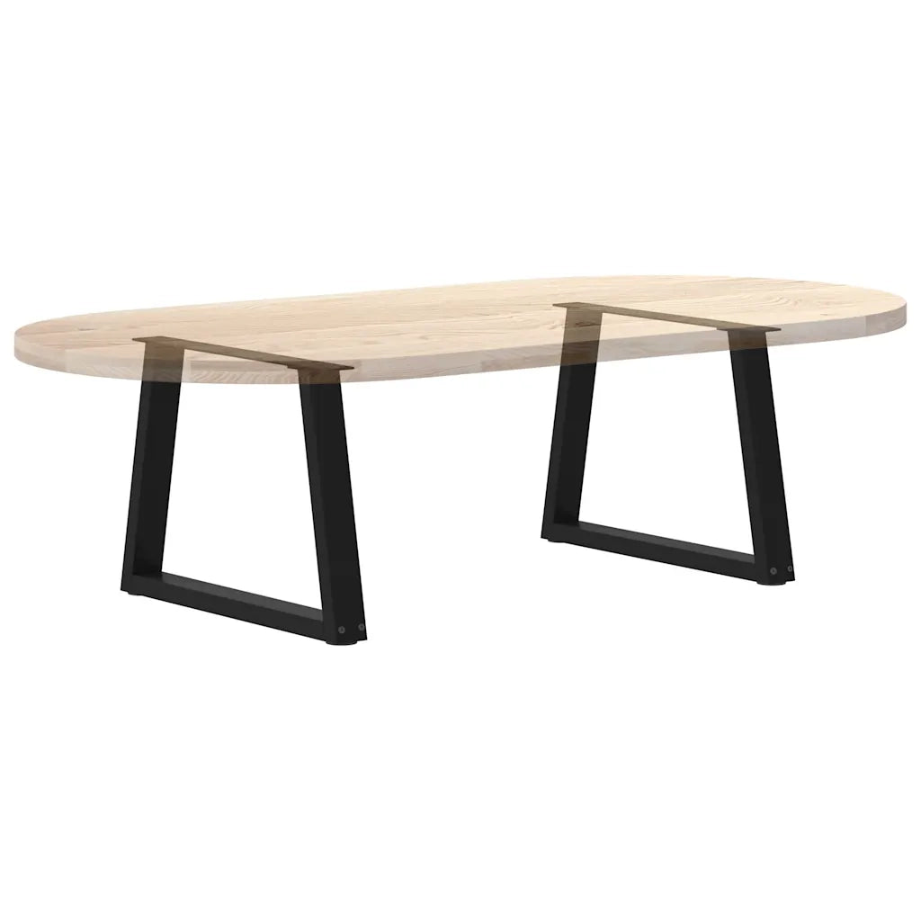 Gambe per Tavolino da CaffÃ¨ a Forma di V 2 pz Nere 70x(42-43,3) cm Acciaio