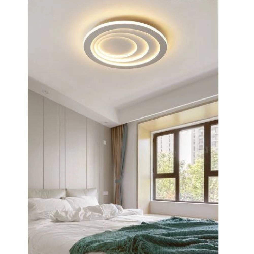 Trade Shop - Plafoniera Luce Led 70w Rotonda Cerchio Bianco Lampadario Soffitto Piatta Pn-08 -