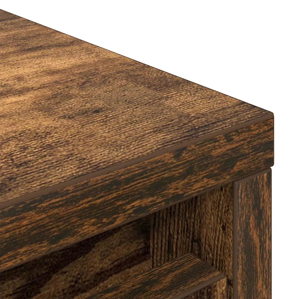 Scarpiera Rovere Fumo 29,5x34x76 cm in Legno Multistrato