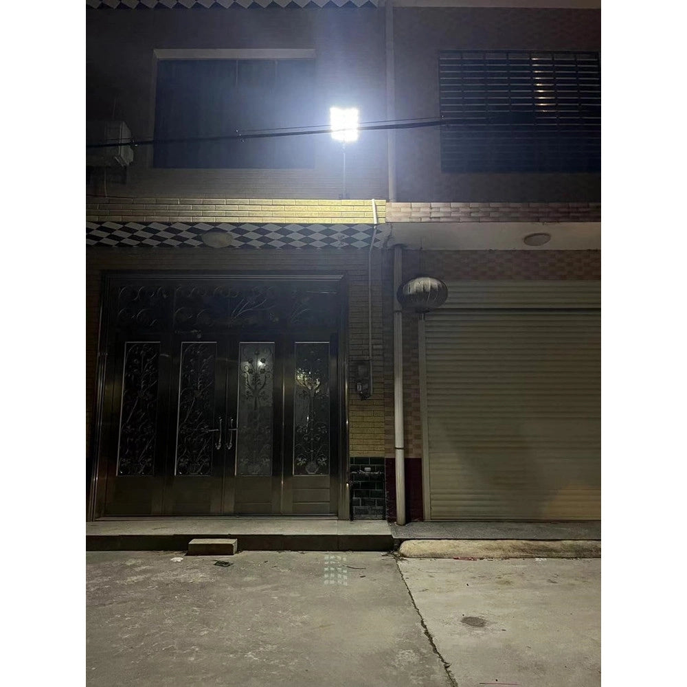 Trade Shop - Lampione Solare Led Luce 6500k 800led Sensore Movimento Infrarossi Impermeabile Ip67 -
