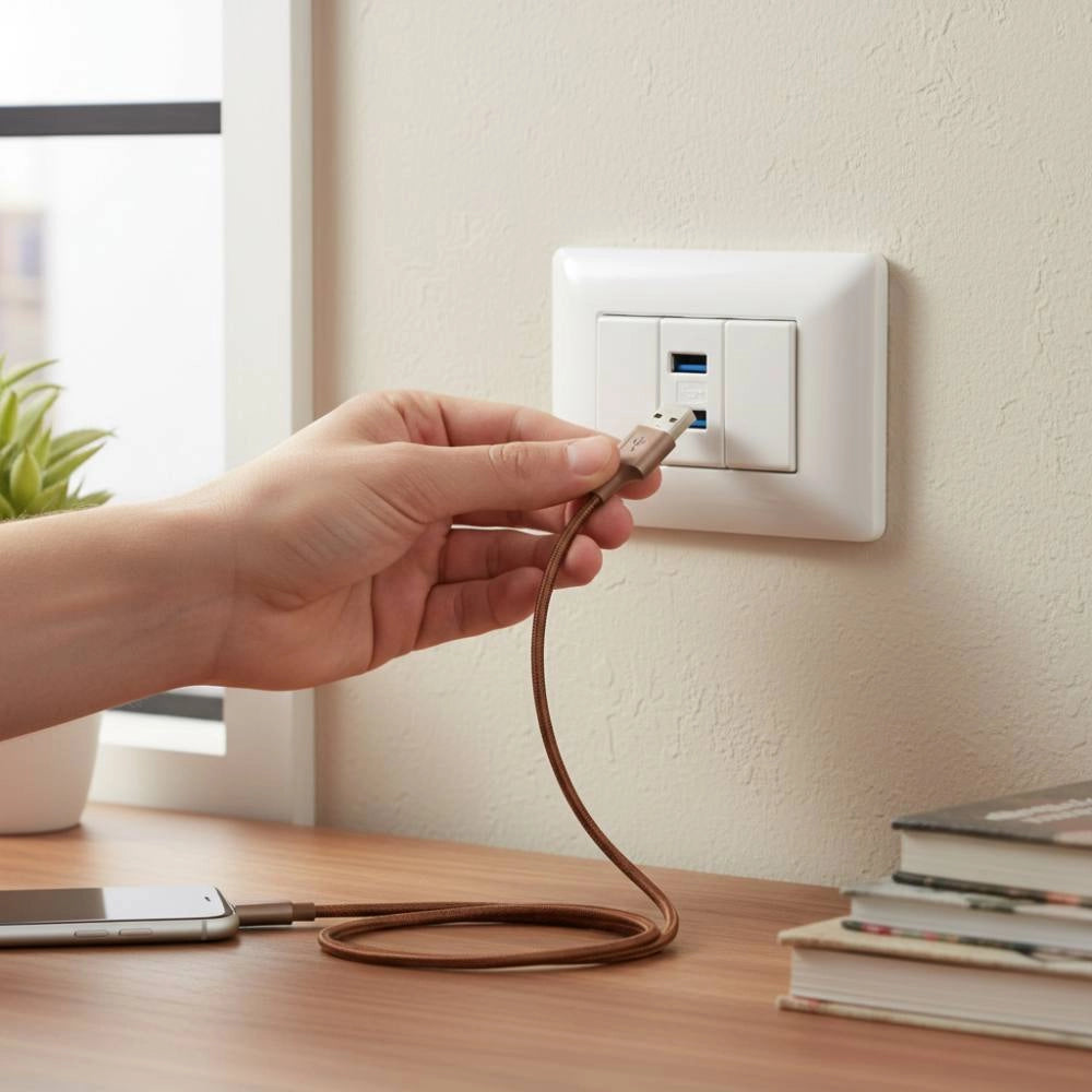 Doppia presa usb da incasso ricarica rapida e ordinata *** numero pezzi 5, confezione 1