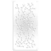 NANOTECH - Pannello in PVC traforato - Parasole Colore: bianco, Misura: 47x94 cm