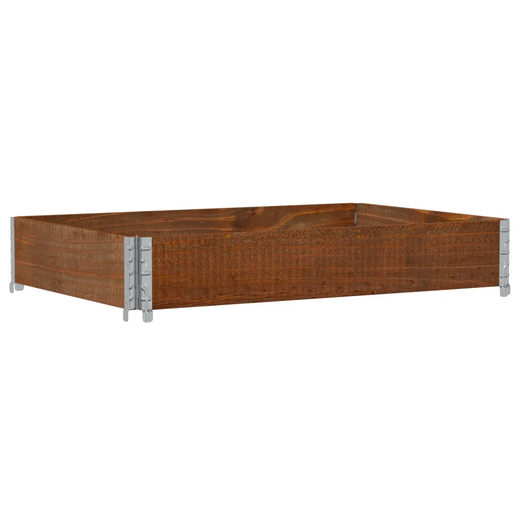 Fioriere | Cassetta per fiori | Poggiapiedi da Giardino Marrone 120x80cm Legno Massello di Pino