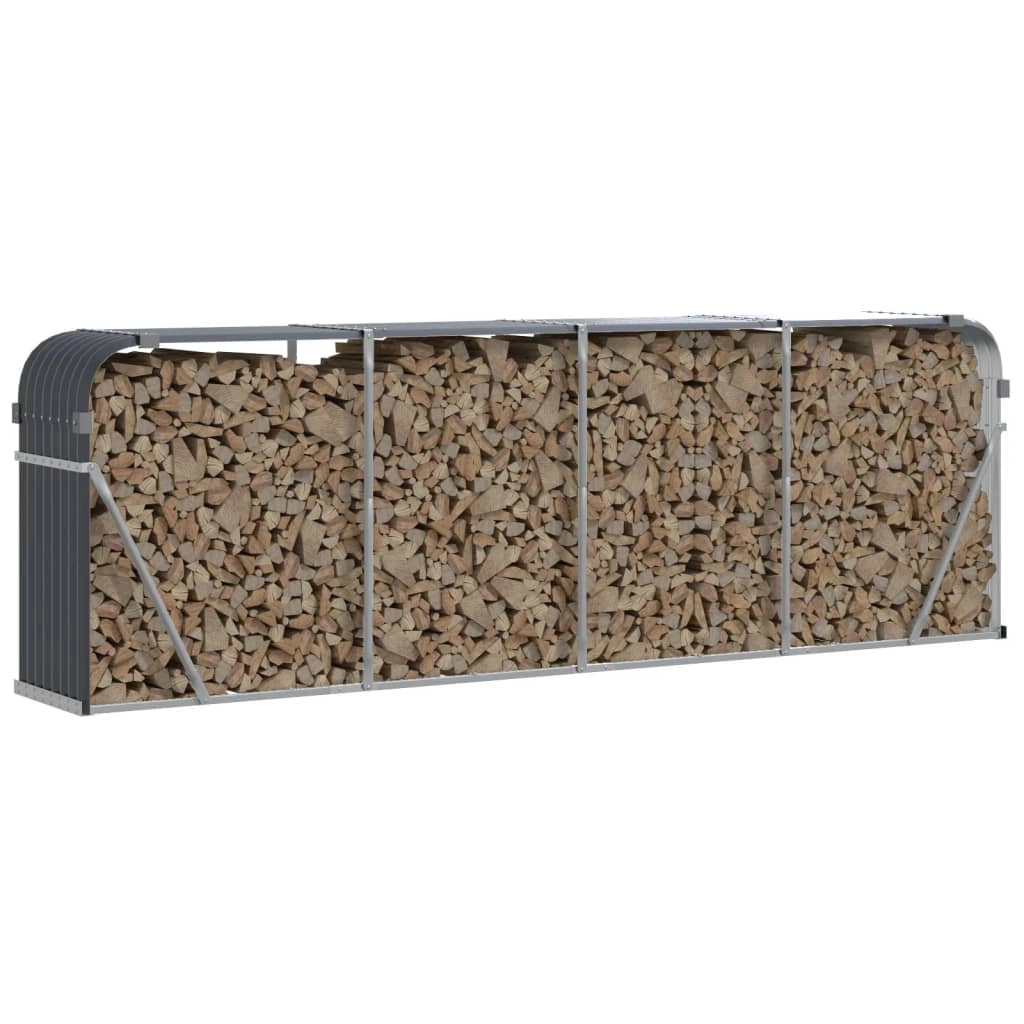 Portalegna 300 x 45 x 100 cm acciaio zincato antracite 02_0043769