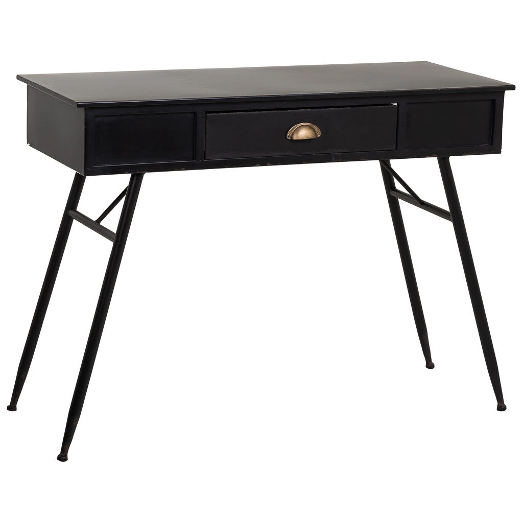 Mobile da ingresso in metallo nero 100x40x75h