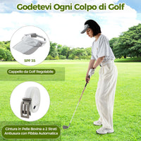 Set Completo da Golf, Tee da Golf, Asciugamano, Cintura da Golf, Cappello da Golf, Attrezzo per Divot, Segnapallina & Borsa Portaoggetti, Scatola Regalo Golf per Uomo e Donna