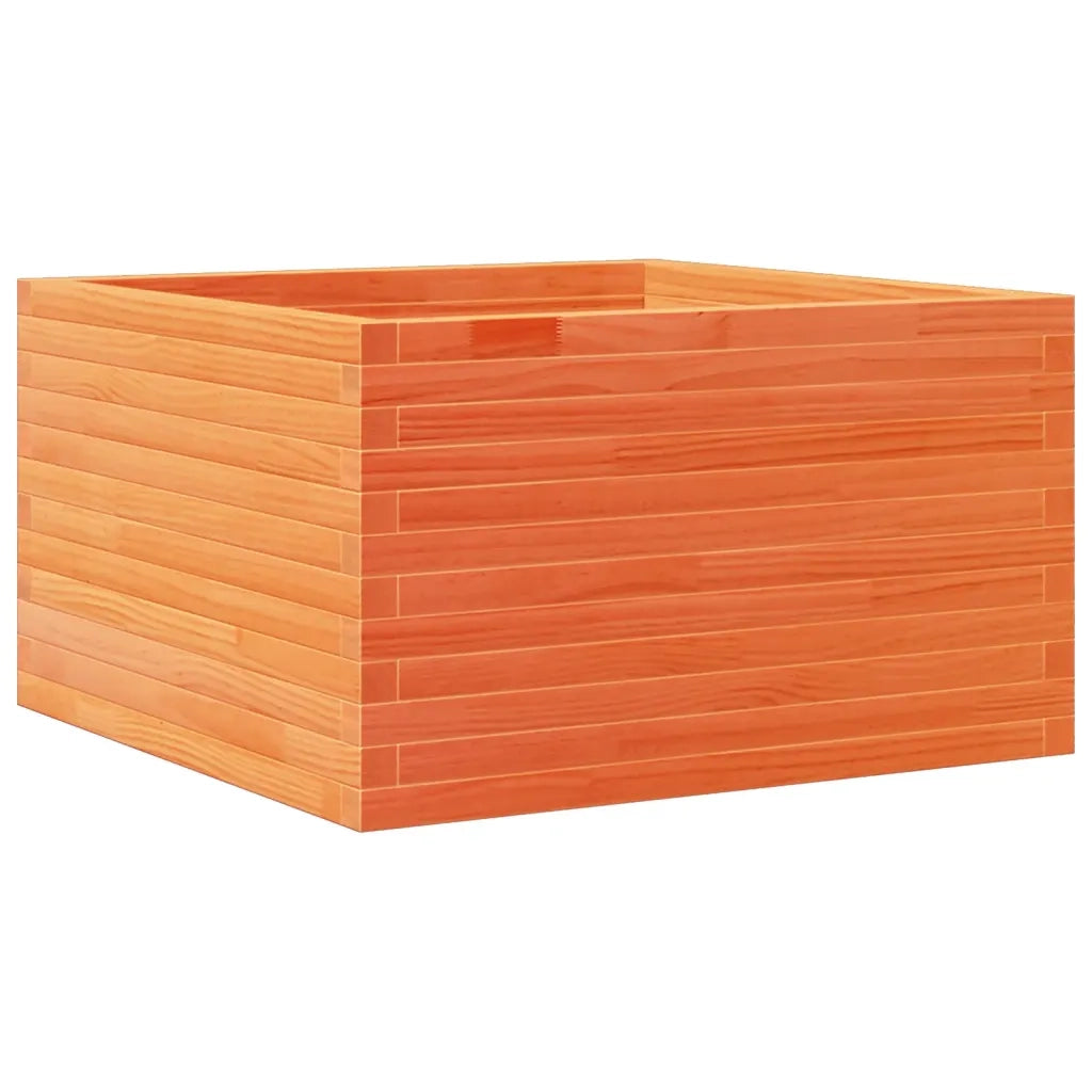 Fioriera Giardino Marrone Cera 80x80x45,5cm Legno Massello Pino 847260