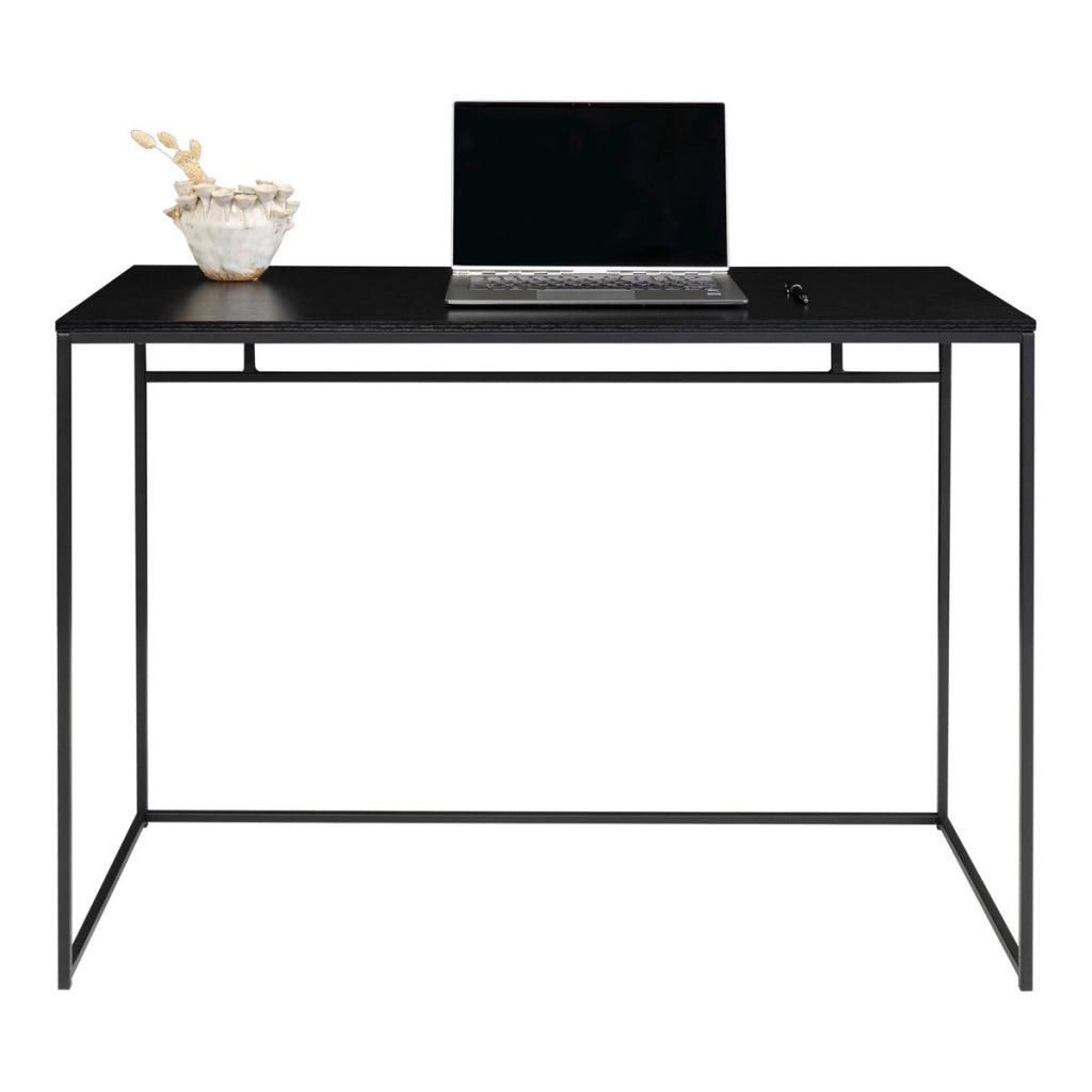 Scrivania Vita, Nero, Metallo, 45x100x75 cm