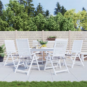 Cuscini per Sedia 6 pz a Quadri Grigi 50x50x3 cm Tessuto Oxford