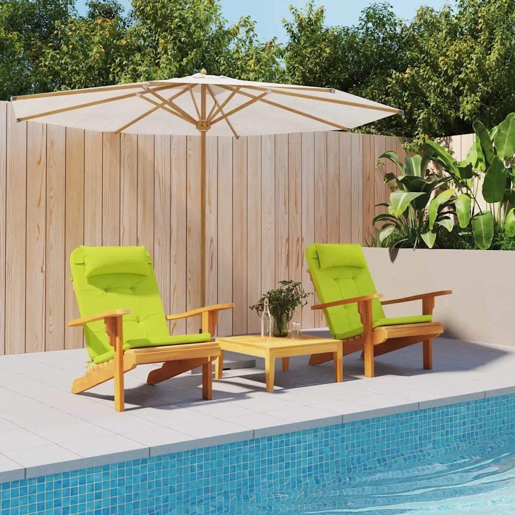 Cuscini per sedie 2 pcs Verde brillante. 58 x 77 x 4,5 cm 361841