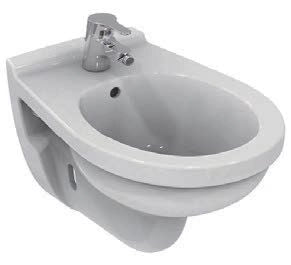 BIDET SOSPESO IDEAL STANDARD DOLOMITE QUARZO EUROVIT MONOFORO BIANCO