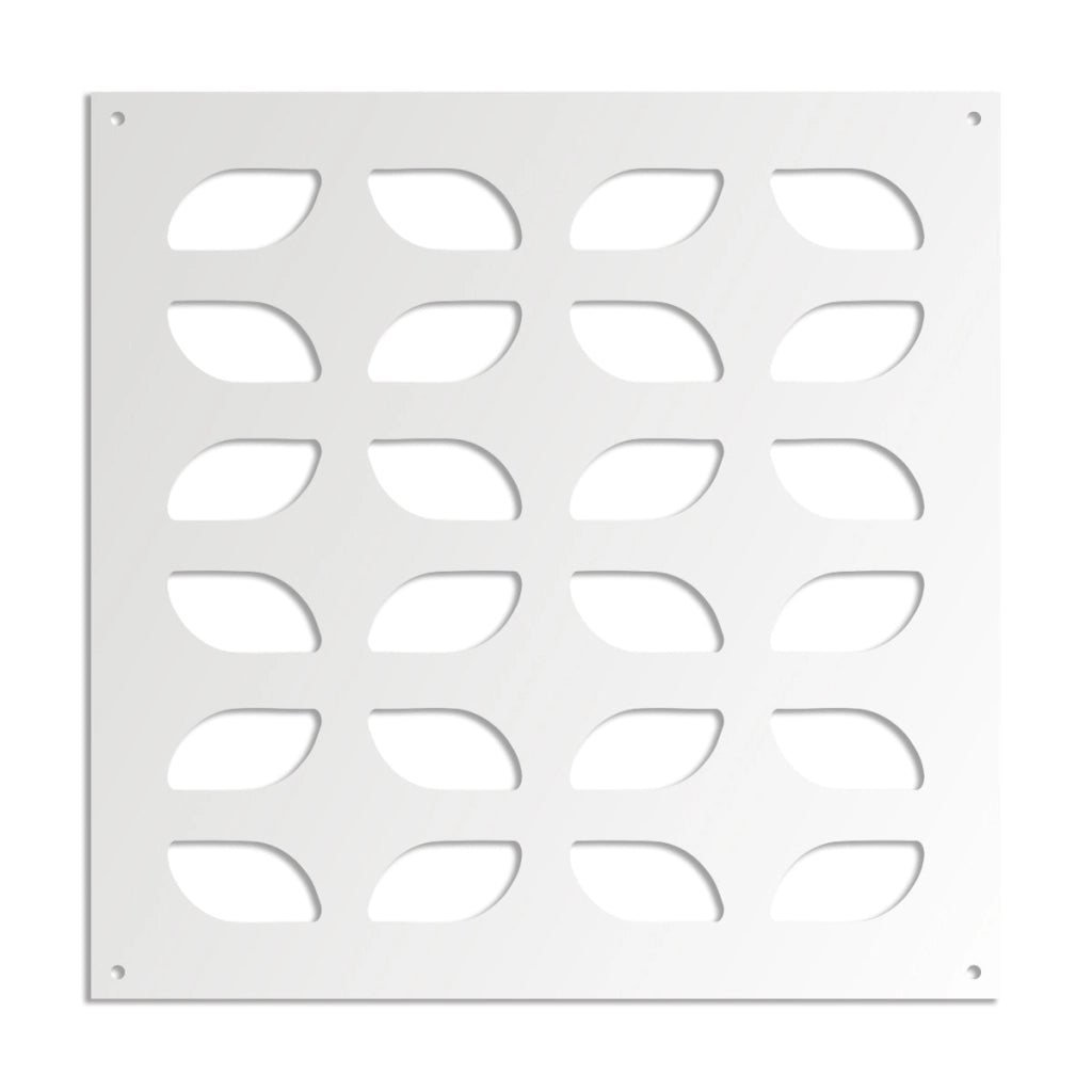 GLOBECROSS - Pannello in PVC traforato - Parasole Colore: bianco, Misura: 73x73 cm