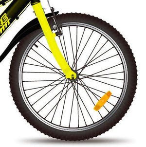 Bicicletta MTB Ragazzo 20” 7V in Metallo Sportivo Giallo