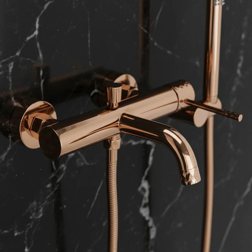 Rubinetto Da Vasca Rea Lungo Diamond Copper