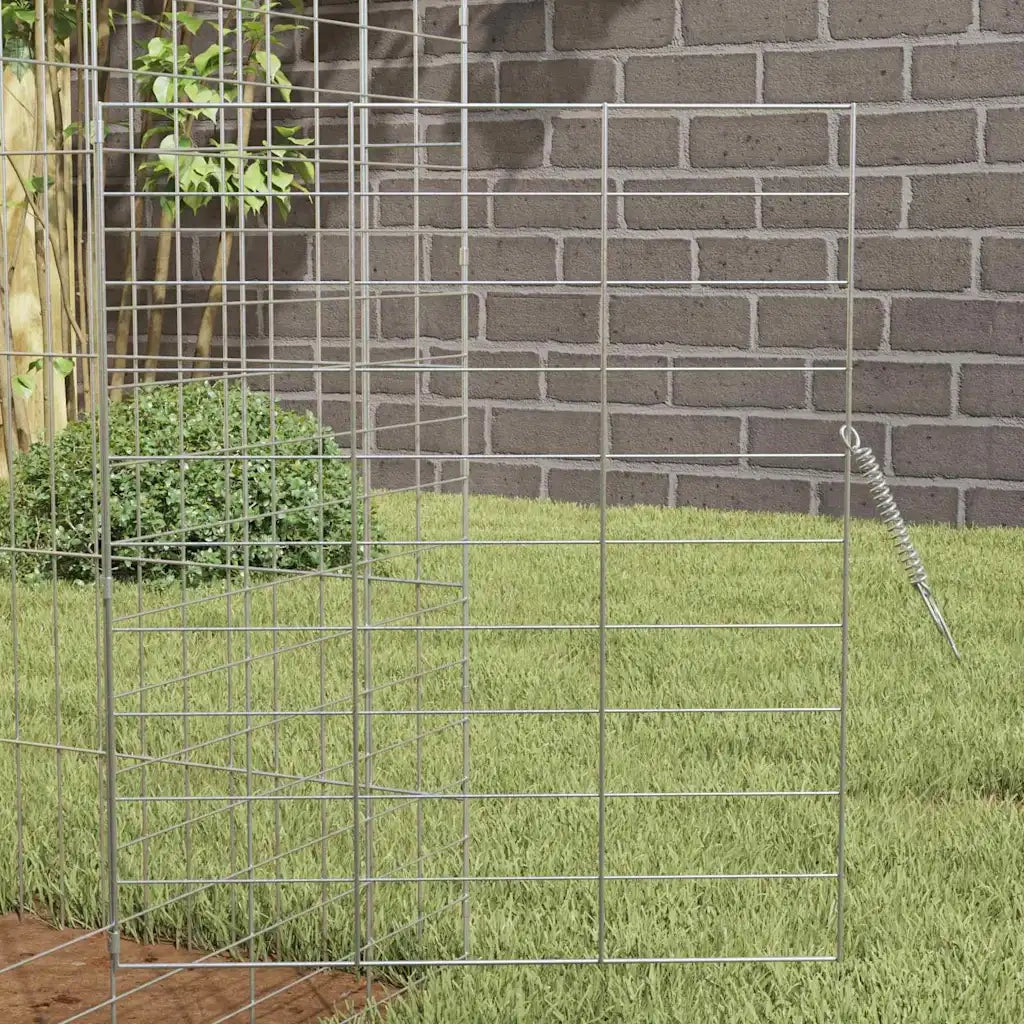 Gabbia per Conigli Argento 100 x 78 x 78 cm Acciaio zincato 42019232