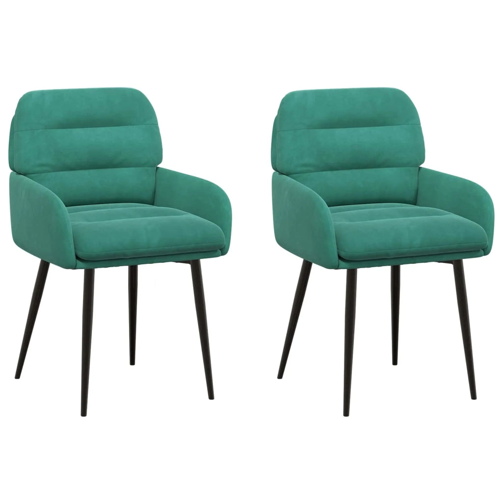 Sedie da pranzo 2 pz Velluto Turchese 59 x 59,5 x 90 cm 42034315
