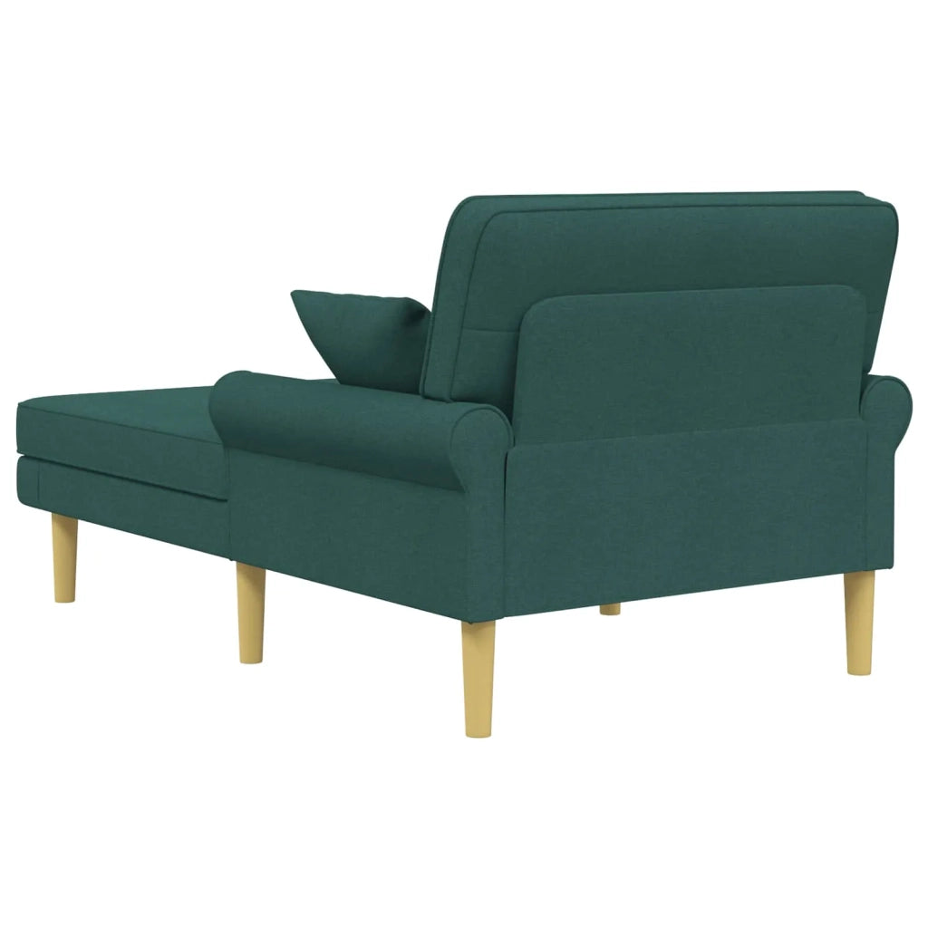 Chaise longue Verde Scuro Tessuto 42048086