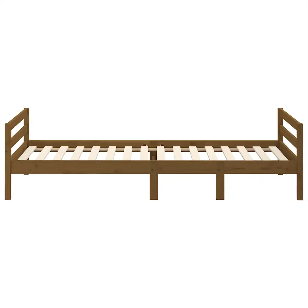 Giroletto-Struttura Letto Ambra 75x190 cm in Legno Massello di Pino