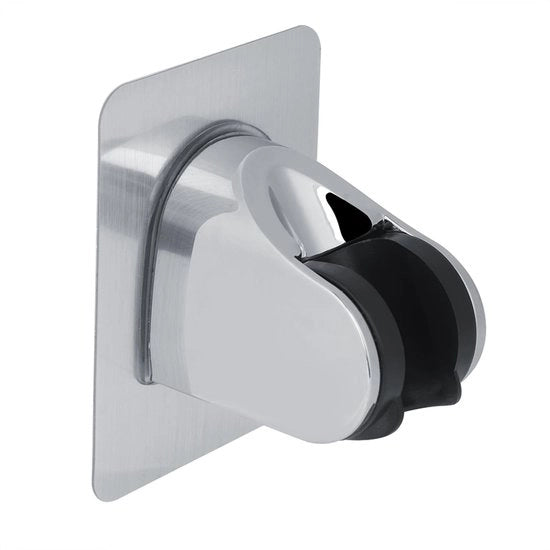 Supporto per doccia regolabile - Resistente e duraturo - Autoadesivo - Installazione facile - Resistente alla corrosione - Superficie elegante verniciata a cromatura - Supporto per doccia