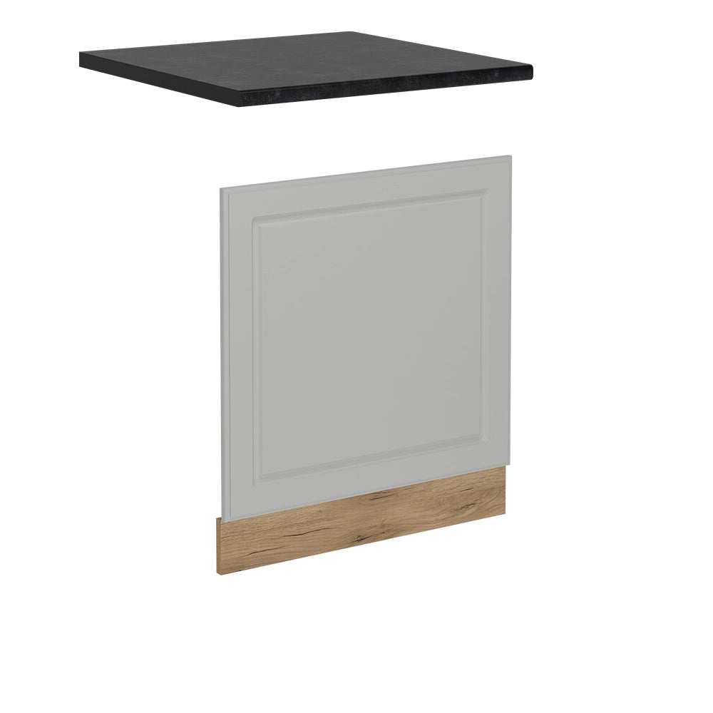 Vicco Pannello frontale per lavastoviglie Bianco casa di campagna 60 cm , PL Antracite